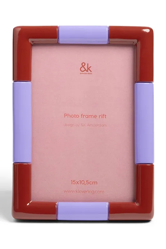 &k amsterdam ramka na zdjęcie Rift Burgundy Premium