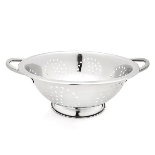 Promocja Cedzak kuchenny stalowy głęboki 24 cm