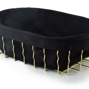 Zamów teraz Koszyk na pieczywo złoty metalowy 32 cm
