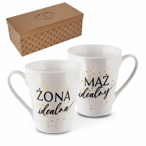 Zestaw kubków porcelanowych Mąż i Żona 300 ml Nowość