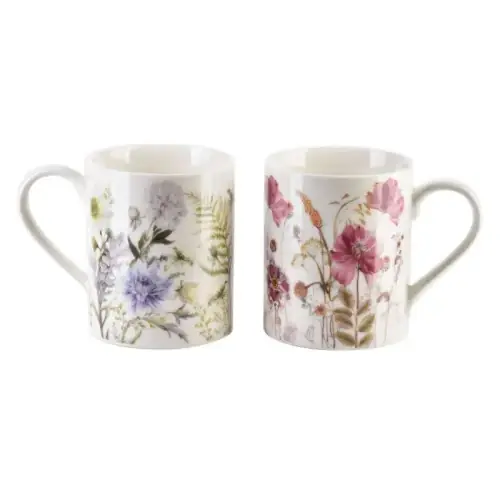 Komplet 2 kubków z uchem nowoczesnych porcelanowych 400ml Oferta limitowana