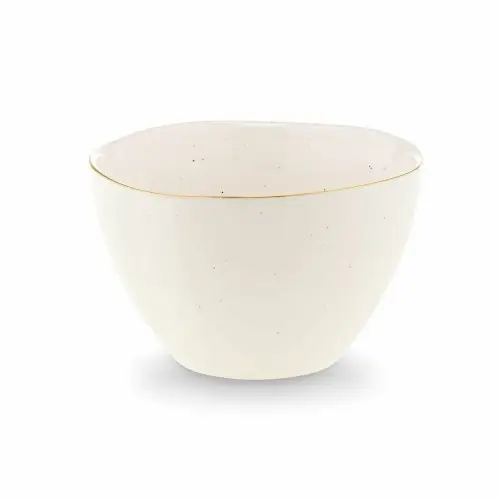 Salaterka porcelanowa ze złotym paskiem Glossy Najlepsza cena