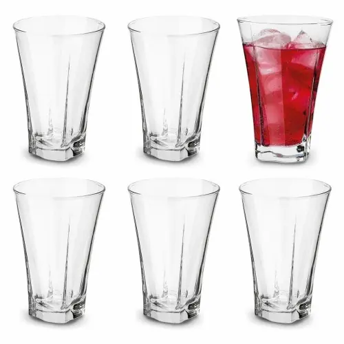 Nowy Komplet 6 szklanek do napojów 350 ml
