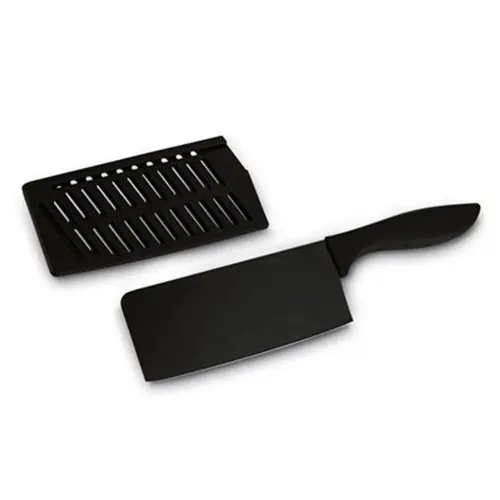 Promocja Tasak kuchenny ze stali nierdzewnej czarny 28 cm