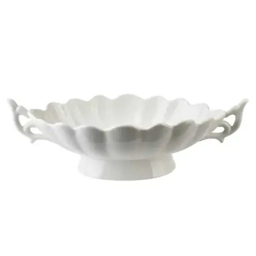 Cena promocyjna Patera do ciast owoców przekąsek elegancka porcelanowa biała