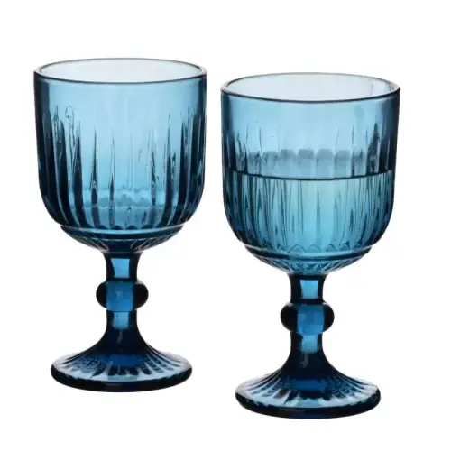 Oferta Komplet 4 kieliszków do wina niebieskie 350ml elise