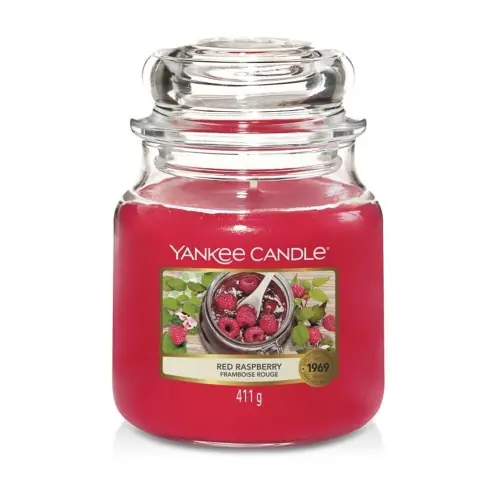Oferta limitowana Yankee Candle Red Raspberry Świeca Średnia