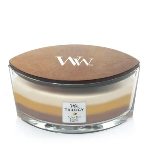 Darmowa dostawa Woodwick Cafe Sweets WW Trilogy Świeca Elipsa