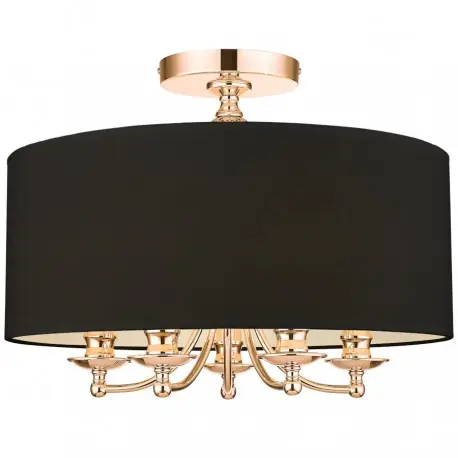 Wybór klientów Elegancki plafon do sypialni Glamour Gold Ø 50