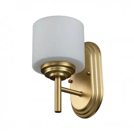 Ekspresowa dostawa Złoty kinkiet łazienkowy obok lustra ip44-złoty szczotkowany